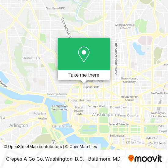 Crepes A-Go-Go map