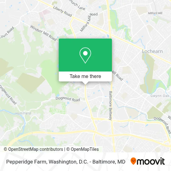 Pepperidge Farm map