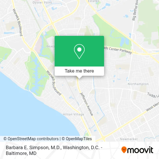 Barbara E. Simpson, M.D. map
