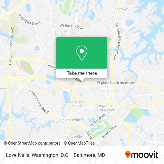 Love Nails map