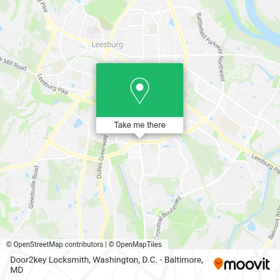 Door2key Locksmith map