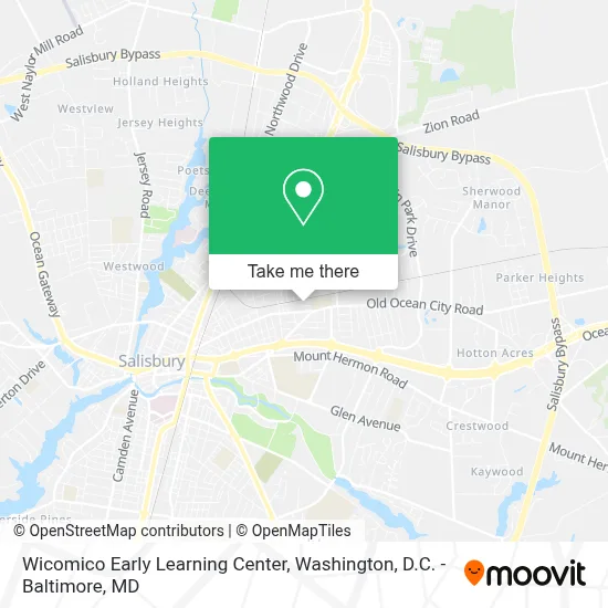Wicomico Early Learning Center map