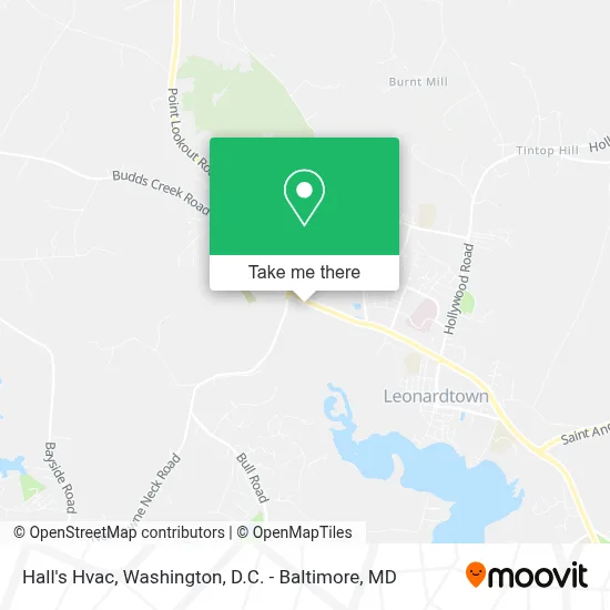 Hall's Hvac map