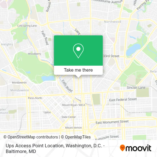 Ups Access Point Location map