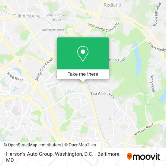 Herson's Auto Group map
