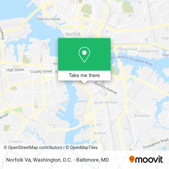 Norfolk Va map