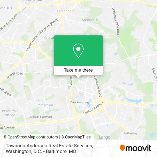 Tawanda Anderson Real Estate Services map