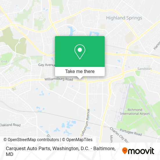 Carquest Auto Parts map