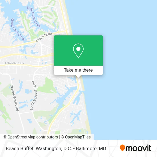 Beach Buffet map