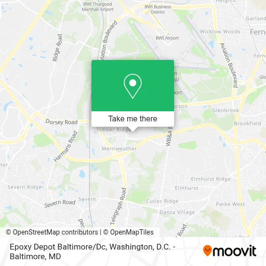 Epoxy Depot Baltimore/Dc map
