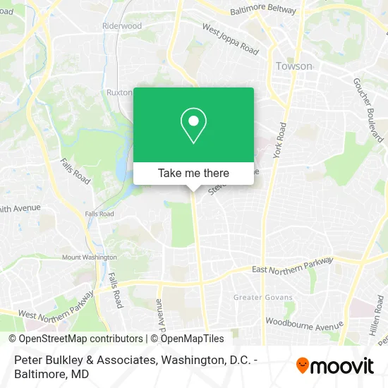Peter Bulkley & Associates map