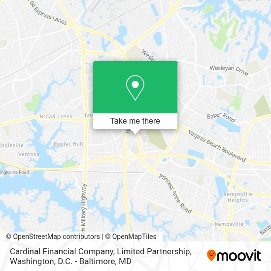 Cardinal Financial Company, Limited Partnership map