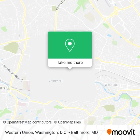 Western Union map
