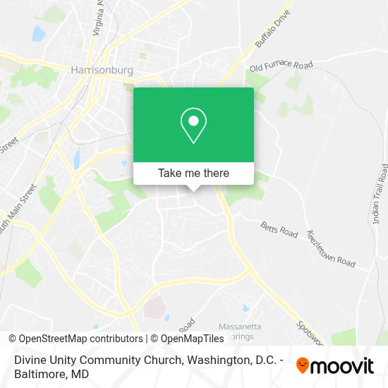 Divine Unity Community Church map