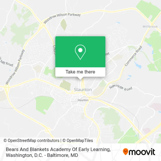 Bears And Blankets Academy Of Early Learning map