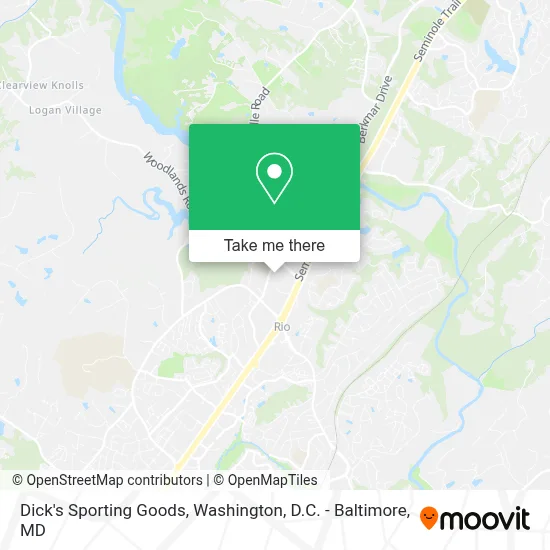 Dick's Sporting Goods map