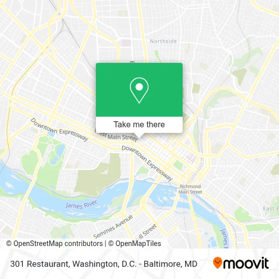 301 Restaurant map
