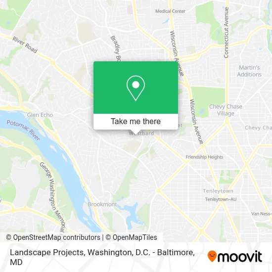 Landscape Projects map