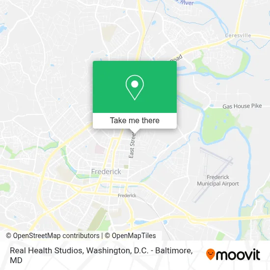 Real Health Studios map