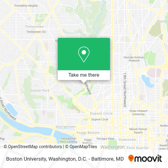 Boston University map