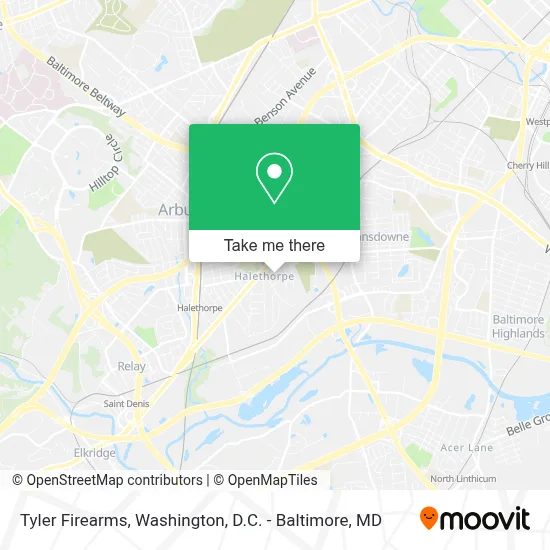 Tyler Firearms map