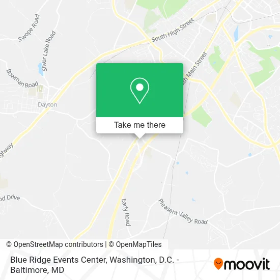 Blue Ridge Events Center map