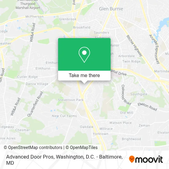 Advanced Door Pros map