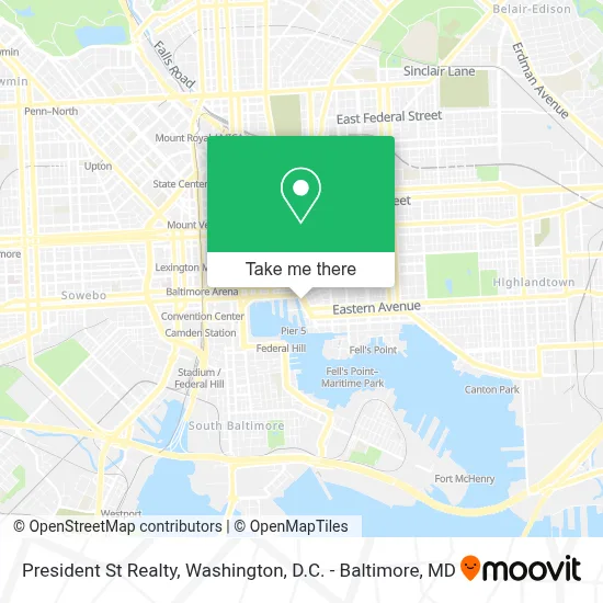 President St Realty map