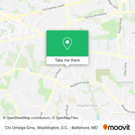 Chi Omega Gmu map