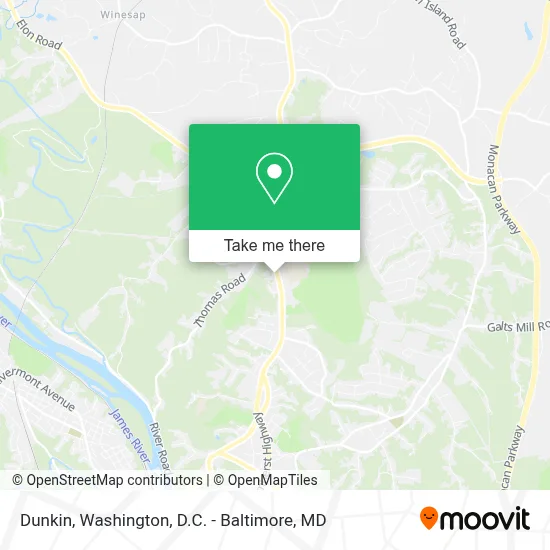 Dunkin map