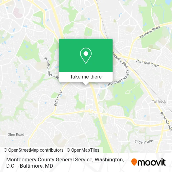 Montgomery County General Service map