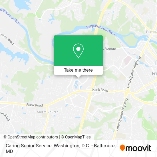 Caring Senior Service map