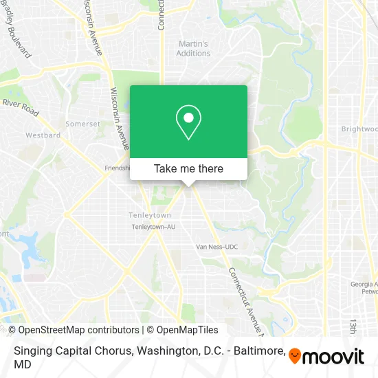 Singing Capital Chorus map