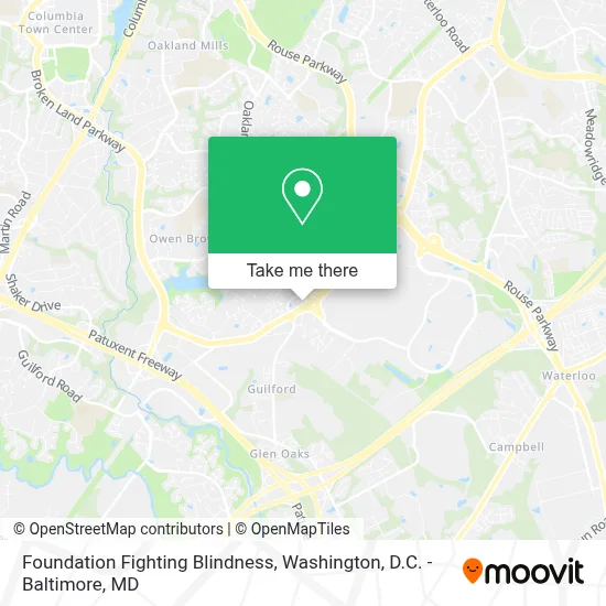 Foundation Fighting Blindness map