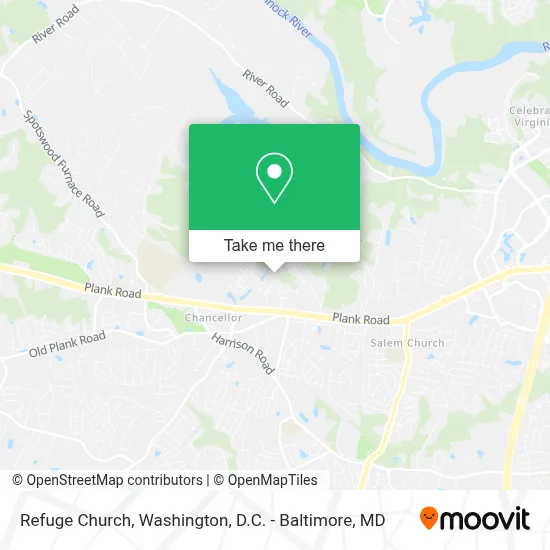Refuge Church map