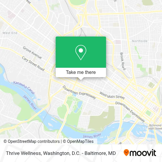 Thrive Wellness map