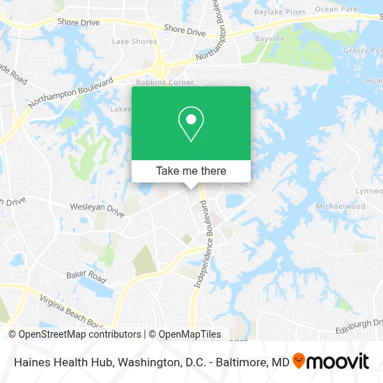 Haines Health Hub map