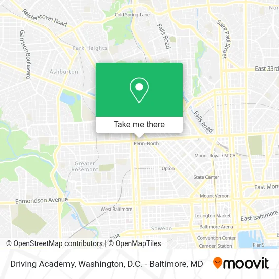 Driving Academy map