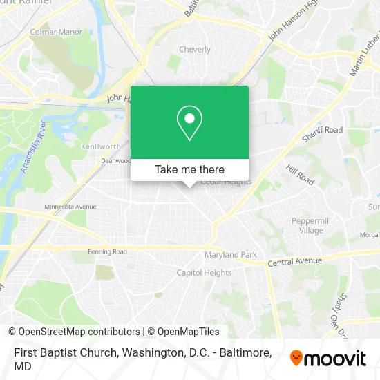 First Baptist Church map