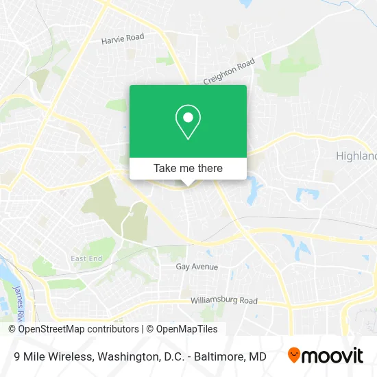 9 Mile Wireless map
