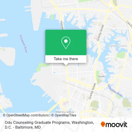 Odu Counseling Graduate Programs map