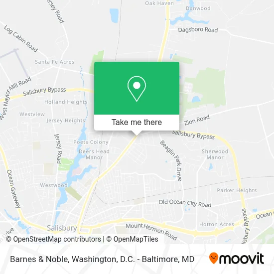 Barnes & Noble map