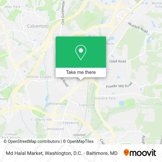 Md Halal Market map