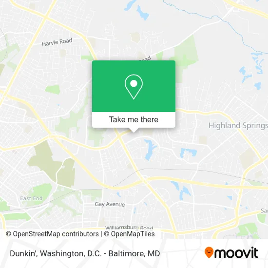 Dunkin' map