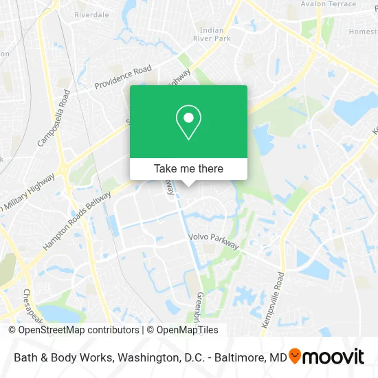 Bath & Body Works map