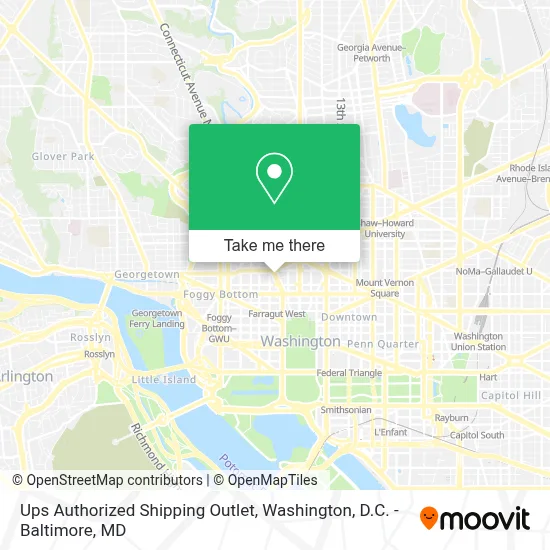 Ups Authorized Shipping Outlet map