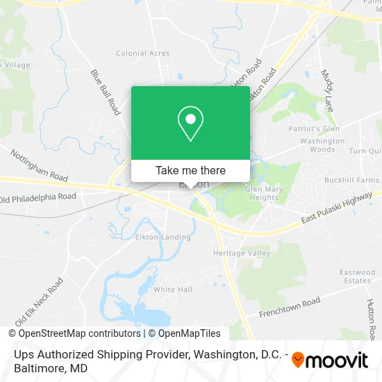 Ups Authorized Shipping Provider map