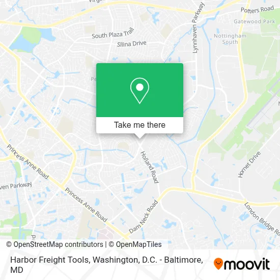 Harbor Freight Tools map