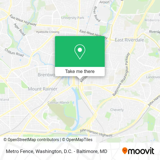 Metro Fence map