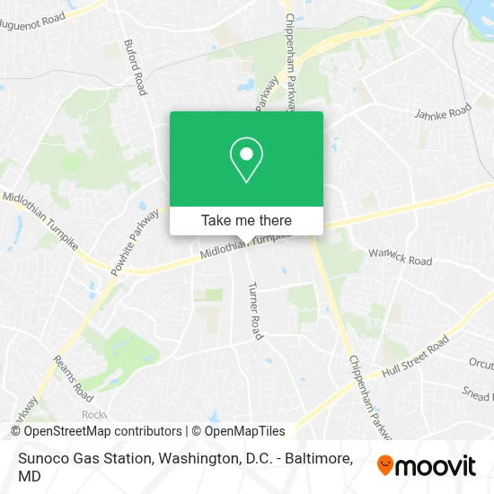 Sunoco Gas Station map